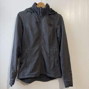 The North Face Shelbe Raschel Hoodie Softshell Jacket Coat Gray Women's XS